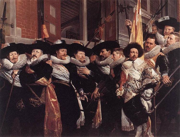 Hendrik Gerritsz. Pot Officers and sergeants of the St Hadrian Civic Guard on their retirement in 1630 oil painting image